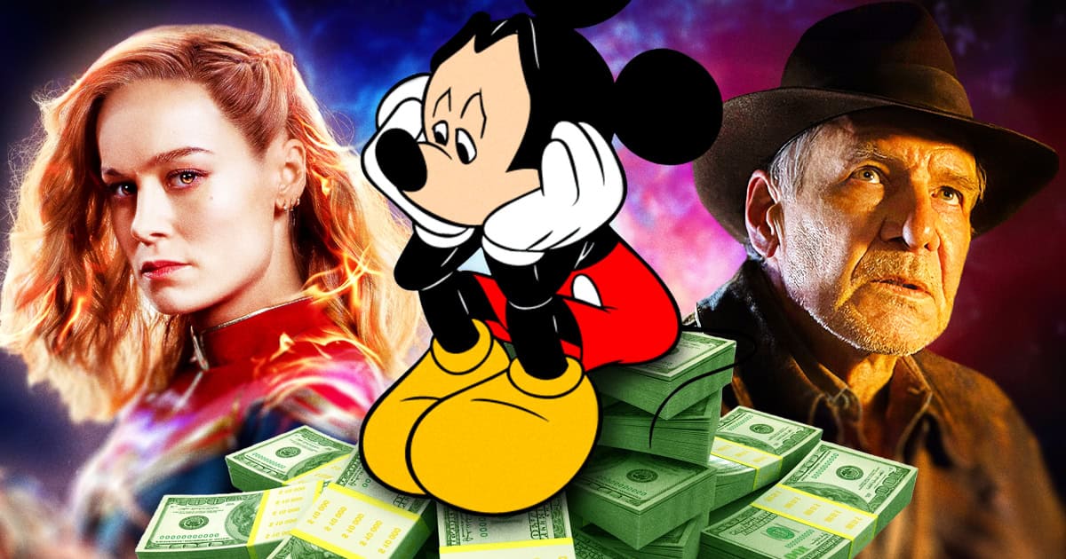 Disney, box-office bombs, The Marvels, Indiana Jones and the Dial of Destiny