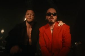 Imagine Dragons' Dan Reynolds and J Balvin in the music video for "Eyes Closed."