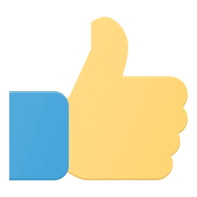 icon of yellow hand giving a thumb