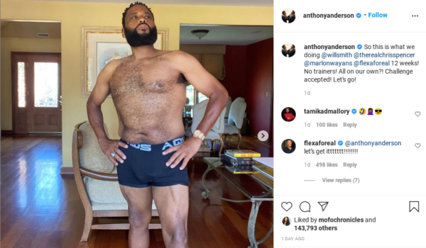 Will Smith's New Challenge Encourages Anthony Anderson, Flex Alexander and Others to Share Their 'Dad Bod' Photos