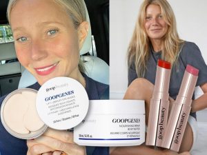 Gwyneth Paltrow With Her Good Beauty Products