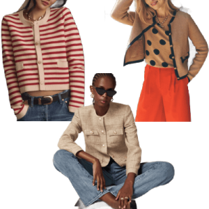 collage of three professional young women wearing lady jackets