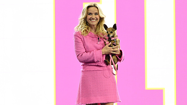 Reese Witherspoon on stage at the Amazon Upfront debut event