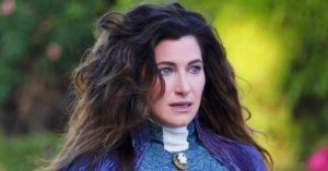 An image from the upcoming Marvel / Disney+ series Agatha All Along shows Kathryn Hahn's character hanging out with other witches