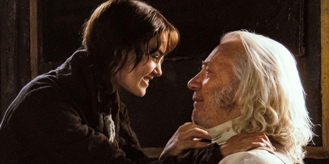 Keira Knightley and Donald Sutherland in Pride & Prejudice