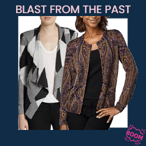 graphic reads "Blast From the Past" and features 2 items we