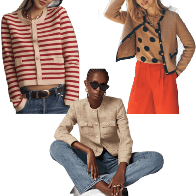 collage of three professional young women wearing lady jackets