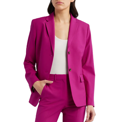 hot pink suit from Theory